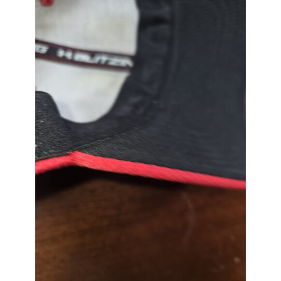 Under Armour Hat Men's L/XL Red Blitzing Cap Structured Stretch Fit Golf Logo - Picture 5 of 8